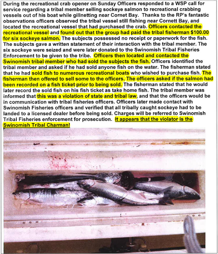 Washington Fish and Wildlife Writeup on Cladoosby Bust