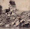 Sept. 1963: Skagit County Public Works Dump Truck putting Riprap into Skagit River