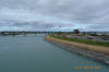 Looking downstream from the Hwy 99 bridge at DD12's work